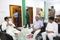 Governor of Odisha Shri SC Jamir, BJD MLA Shri Pratap Jena and Chairman of Asmacs Group Dr. Dev Mohanty in a discussion before the Dr. Dev Mohanty Public School's annual function 2016